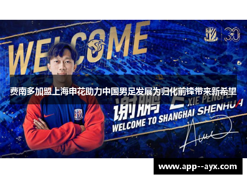 费南多加盟上海申花助力中国男足发展为归化前锋带来新希望