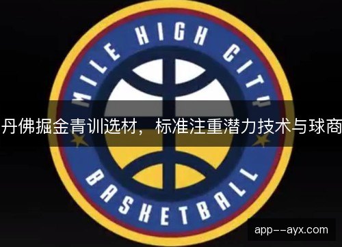 丹佛掘金青训选材，标准注重潜力技术与球商